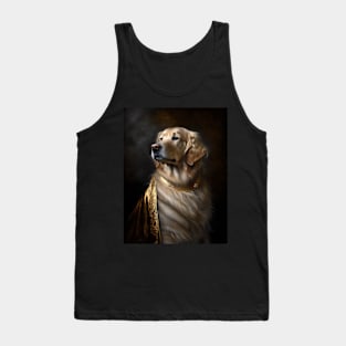 Royal Portrait of a Golden Retriever Tank Top